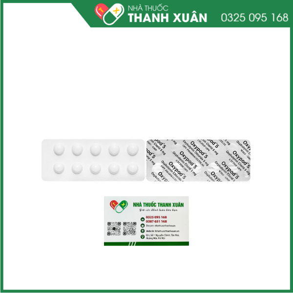 Oxypod 5 điều trị tiểu không kiểm soát, tiểu gấp, tiểu lắt nhắt